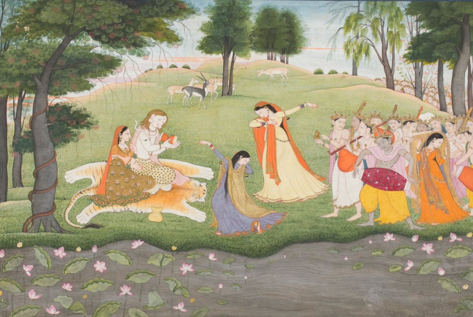 Philadelphia Museum of Art The Gods Sing And Dance For Shiva And ... C. 1780-90Details Attributed to Khushala, Indian, active late ... ().jpeg